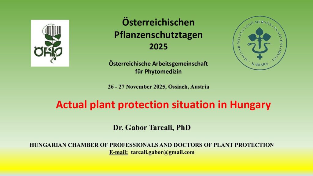 thumbnail of Actual plant protection situation in Hungary- 26-27 Nov, 2025, Ossiach- A- Gabor Tarcali
