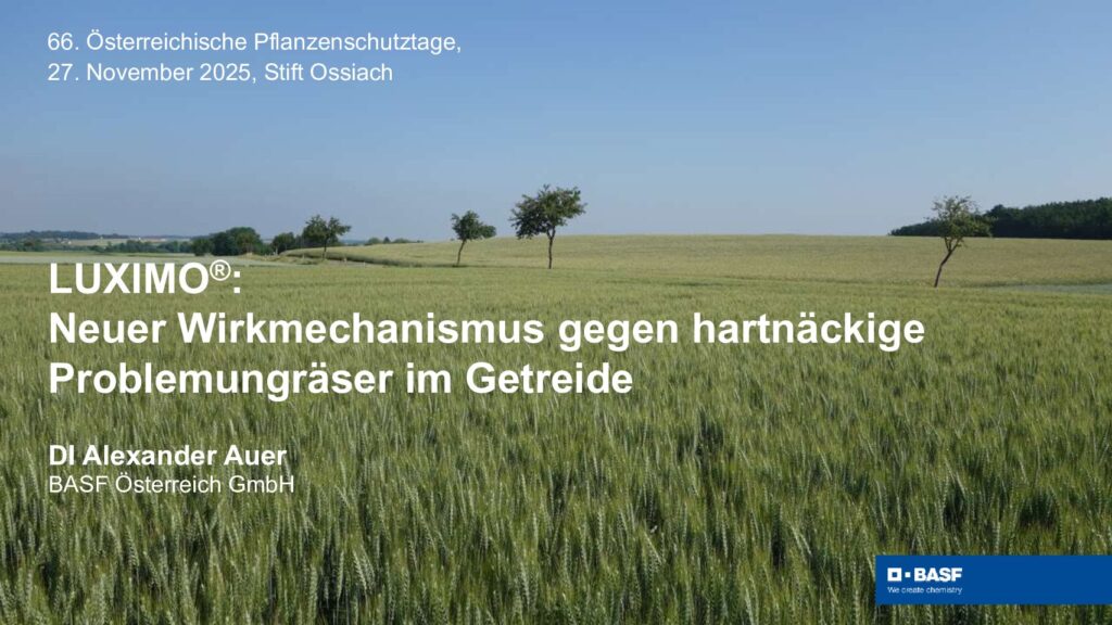 thumbnail of Luximo Neuer Wirkmechanismus gegen hartnäckige Problemungräser im Getreide