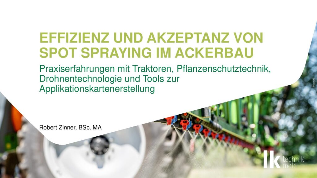 thumbnail of Effizienz und Akzeptanz von Spot Spraying im Ackerbau