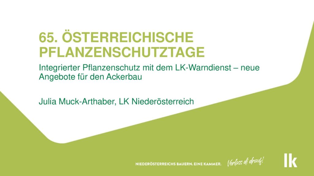 thumbnail of Integrierter Pflanzenschutz mit dem LK-Warndienst – neue Angebote für den Ackerbau