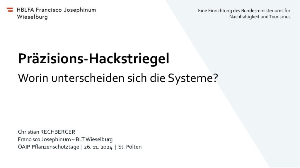 thumbnail of Präzisions-Hackstriegel