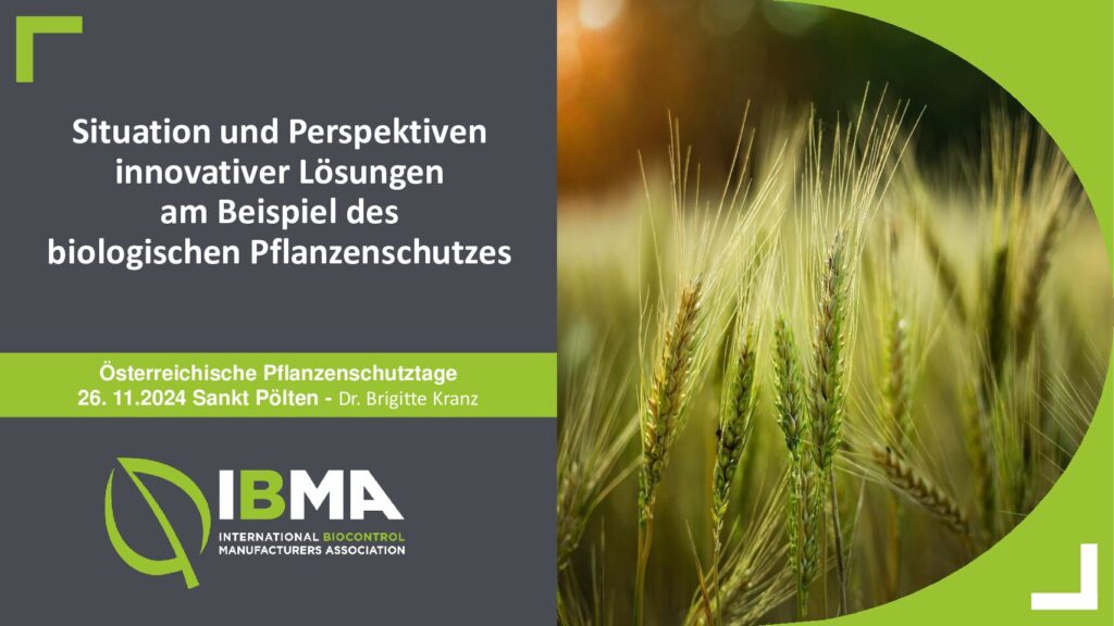 thumbnail of Situation und Perspektiven innovativer Lösungen am Beispiel des biologischen Pflanzenschutzes