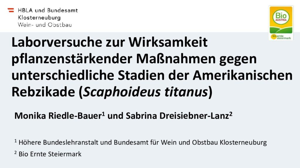 thumbnail of Laborversuche zur Wirksamkeit pflanzenstärkender Maßnahmen gegen unterschiedliche Stadien der ARZ